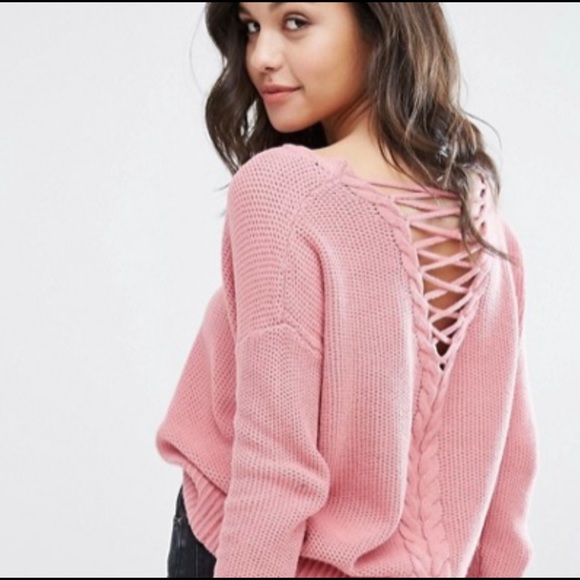 Miss Selfridge unique pink sweater - Picture 3 of 7